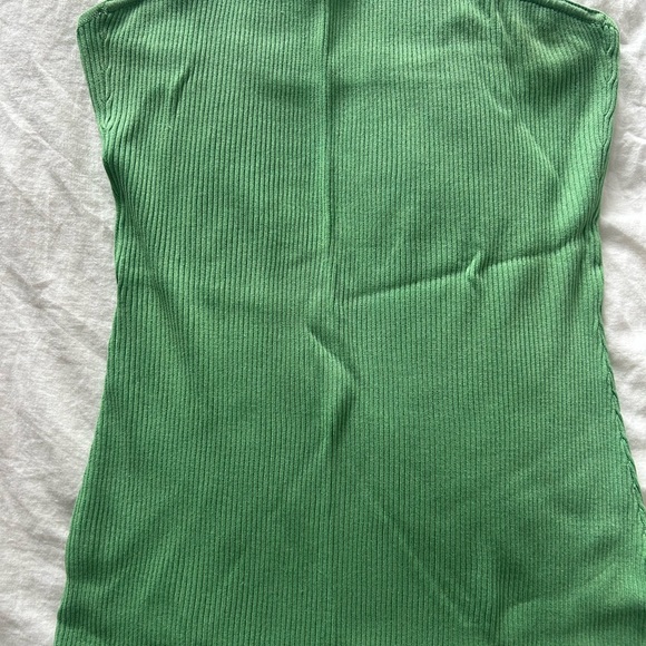 H&M Green Ribbed Midi Dress - Picture 2 of 3